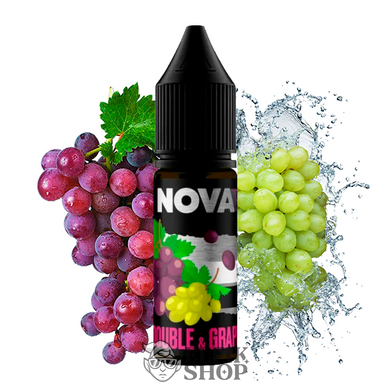 Рідина Nova - Double&Grape 15 мл на сольовому нікотині под системи