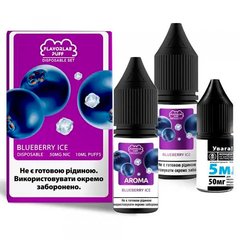 Набор Flavorlab Disposable Puff Salt 10 мл Blueberry Ice 50 мг