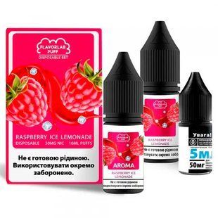 Набор Flavorlab Disposable Puff Salt 10 мл Raspberry Ice Lemonade 50 мг