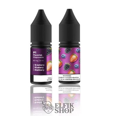 Жидкость Flavor Lab P1 Strawberry blueberry blackberry на солевом никотине для под системы