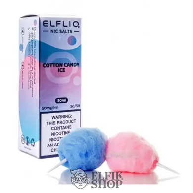 Рідина ELF LIQ від ELF BAR - Cotton Candy Ice 30 мл на сольовому нікотині под системи