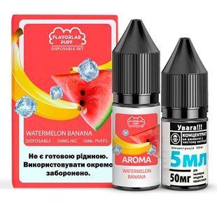 Набір Flavorlab Disposable Puff Salt 10 мл Watermelon Banana 50 мг