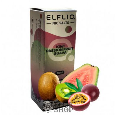 Рідина ELF LIQ від ELF BAR - Kiwi Passionfruit Guava 30 мл на сольовому нікотині под системи