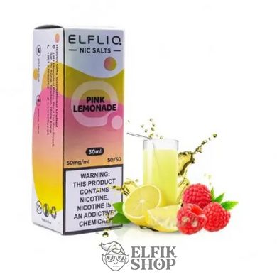 Жидкость ELF LIQ от ELF BAR - Pink Lemonade 30 мл на солевом никотине для под системы
