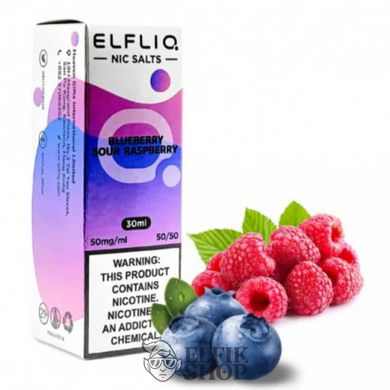Рідина ELF LIQ від ELF BAR - Blueberry Sour Raspberry 30 мл на сольовому нікотині под системи