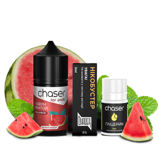 Набір Chaser For Pods Salt 30 мл Кавун Ментол 50 мг