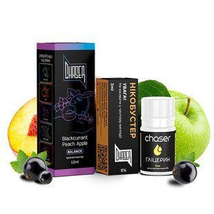 Набор Chaser Black Salt 30 мл Blackcurrant Peach Apple 50 мг