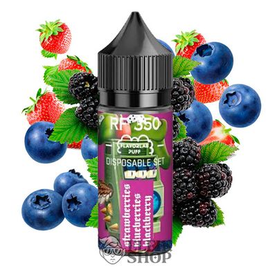 Жидкость FlavorLab RF 350 Strawberry Blueberry Blackberry 30 мл на солевом никотине для под системы