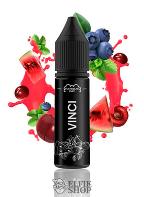 Рідина FlavorLab Vinci - Cherry Blueberry Watermelon Menthol 15 мл на сольовому нікотині под системи