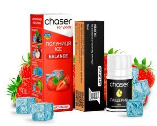 Набір Chaser For Pods Ice 30 мл Полуниця Ice 50 мг