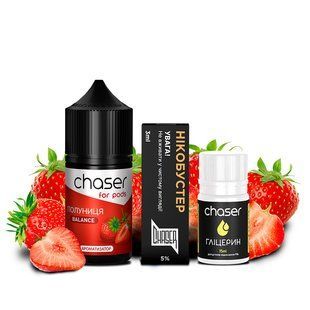 Набір Chaser For Pods Salt 30 мл Полуниця 50 мг